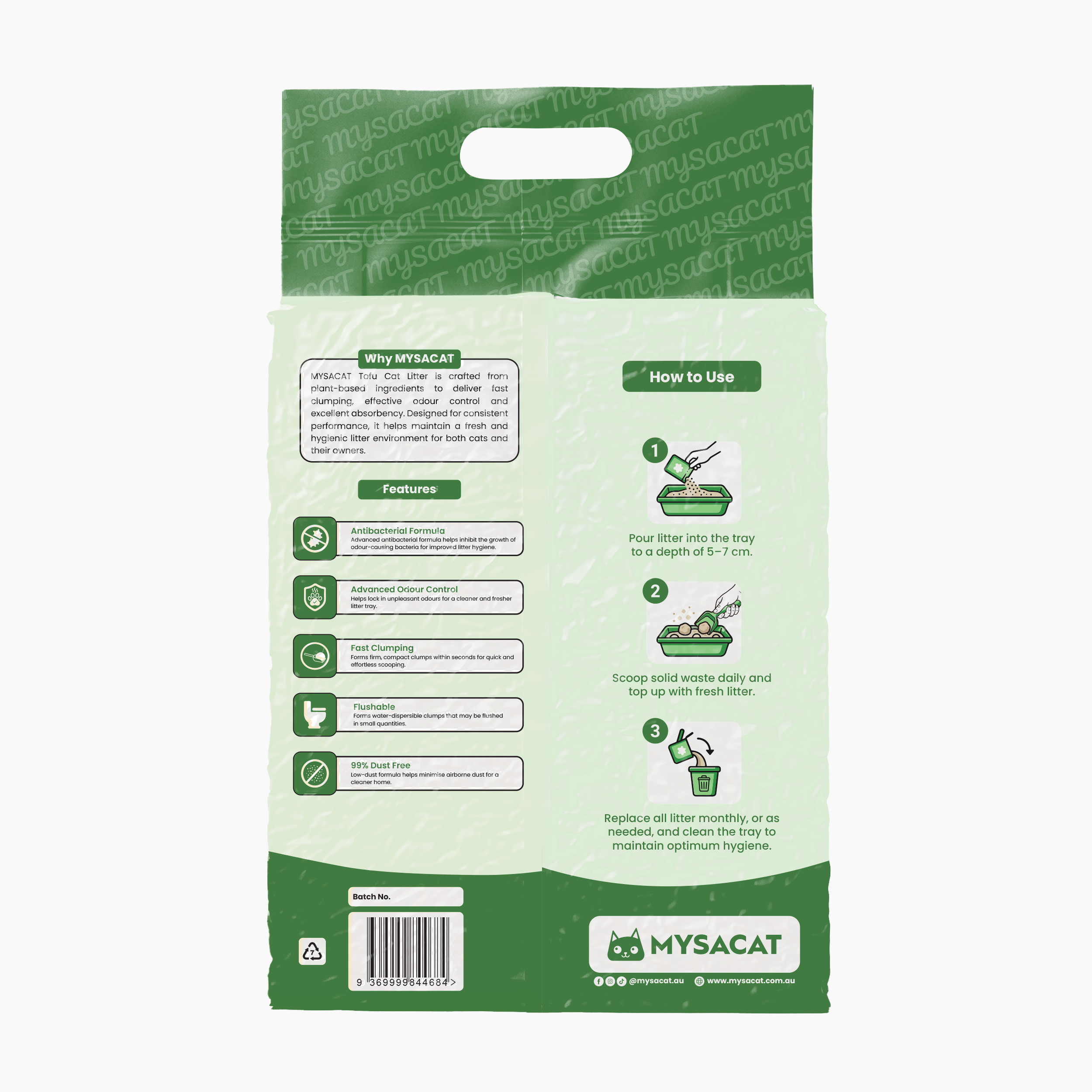 Tofu Cat Litter - Green Tea